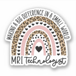 MRI Technoloog regenboog, radiologie, MRI Tech Sticker