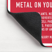 MRI-veiligheidswaarschuwing – hoog magnetisch veld Muismat (Hoek)