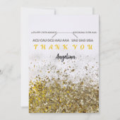 mRNA bedankt je kaartbioloy in goudglitter (Voorkant)