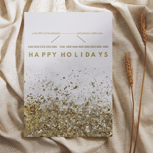 mRNA Biologie prettige feestdagen Feestdagenkaart