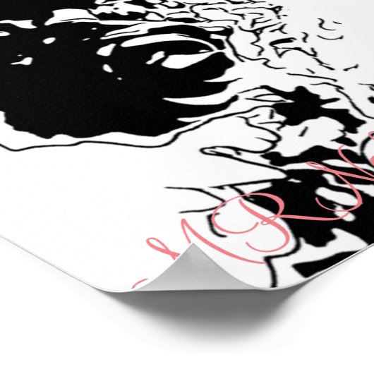 MRNStudios Bloem Doodle Poster (Hoek)