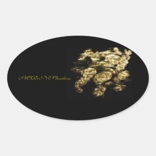 MRNStudios Bud Gilt Ovale Sticker