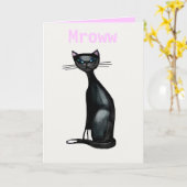 Mroww betekent ik hou van jou kaart (Gele Bloem)