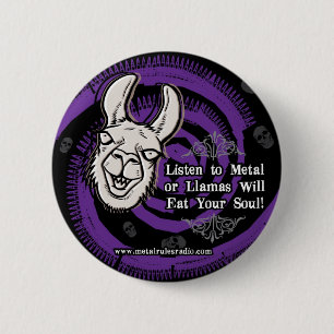 MRR Llama-Button Ronde Button 5,7 Cm