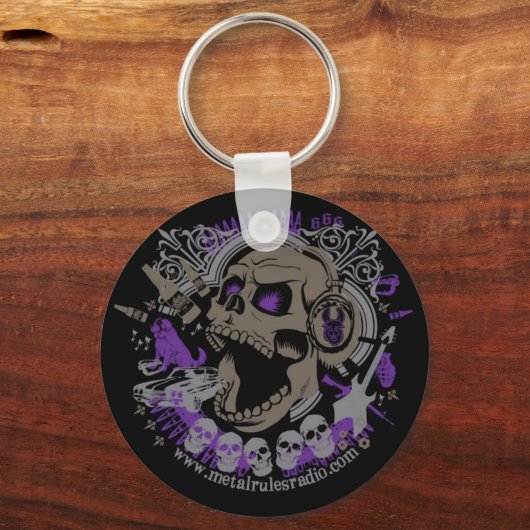 MRR Screaming Skull Sleutelhanger (Voorkant)
