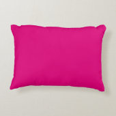 "Mrs <3" in Dark Pink Ribbon Accent Pillow Decoratief Kussen (Achterkant)