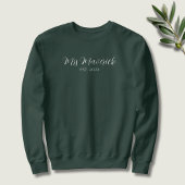 Mrs. Achternaam Custom Bride Wifey wordt toekomsti Trui