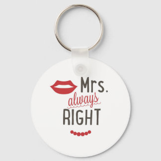 Mrs altijd goed cadeauidee sleutelhanger