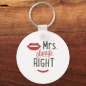 Mrs altijd goed cadeauidee sleutelhanger (Voorkant)