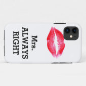 Mrs Altijd goed grappig Case-Mate iPhone Case (Achterkant (horizontaal))