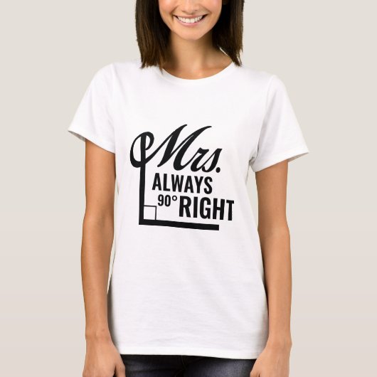 Mrs Altijd goed T-shirt (Voorkant)
