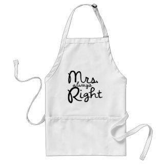 Mrs Altijd Juist Apron Standaard Schort