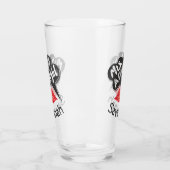 Mrs Altijd Juist Bride Wedding Funny Glas (Links)