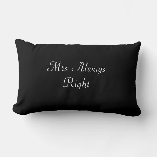 Mrs Altijd Juist Wedding/Bride Cushion Kussen (Voorkant)