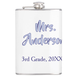 mrs anderson leraren waardering dag paarse scho heupfles