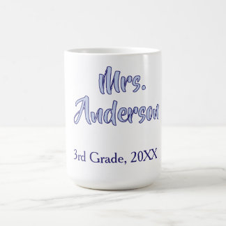 mrs anderson leraren waardering dag paarse scho koffiemok