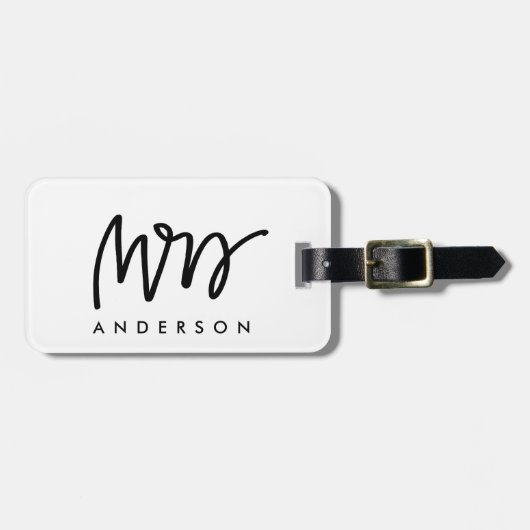 Mrs | Bagage Label (Voorkant horizontaal)