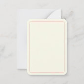 MRS. BEAR 3.5x2.5 Plat Kaart II Notitiekaartje (Achterkant)