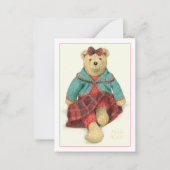 MRS. BEAR 3.5x2.5 Plat Kaartje (Voorkant)