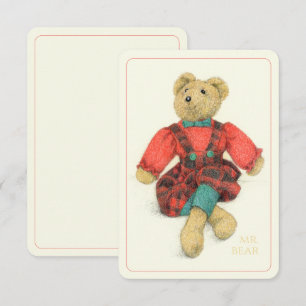 MRS. BEAR 3.5x5 Plat Kaart II
