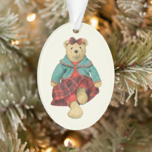 MRS. BEAR Acryl Ovaal Ornament