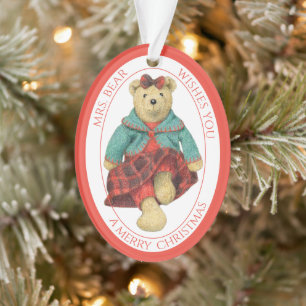 MRS BEER Acryl Ovaal Ornament + Tekst