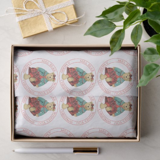 MRS BEER kerstcadeaupapier Tissuepapier (Geschenk)