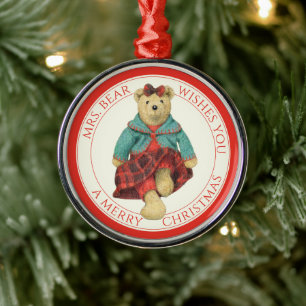 MRS BEER Premium Rond Ornament + Tekst