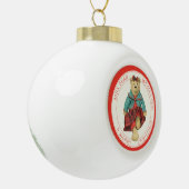 MRS BEREN keramische bal Ornament + tekst (Links)