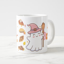 Mrs Boo Schattigee Ghost Coffee Cup met Bakery Tre Grote Koffiekop