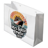 Mrs Booze Cruise 2026 Matching Couples  Groot Cadeauzakje (Voorkant Gekanteld)