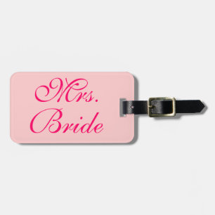 Mrs. Bride Gepersonaliseerd huwelijksreis Bagagelabel