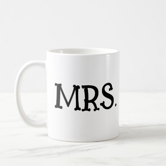 MRS BRUIDSBRUILOFT VROUW KOFFIE MOK (Links)