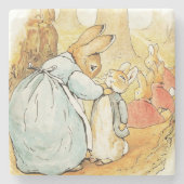 Mrs Bunny Says Goodbye door Beatrix Potter Stenen Onderzetter (Voorkant)