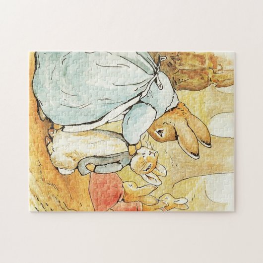 Mrs Bunny zegt vaarwel door Beatrix Potter Legpuzzel (Horizontaal)