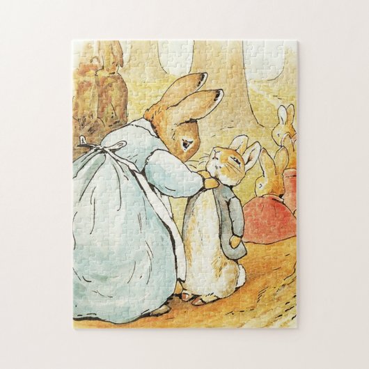 Mrs Bunny zegt vaarwel door Beatrix Potter Legpuzzel (Verticaal)