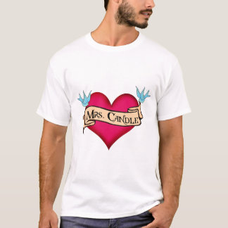 "Mrs Candle" Cadeaupapier en banner Tattoo T-shirt