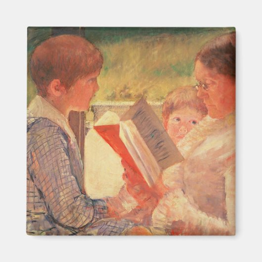 Mrs Cassatt Reading to her Grandchildren, 1888 Magneet (Voorkant)