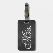 Mrs Chalkboard Bagagelabel (Achterkant verticaal)