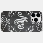 Mrs Chalkboard Retro Bistro geïnspireerd Case-Mate iPhone Case (Achterkant (horizontaal))