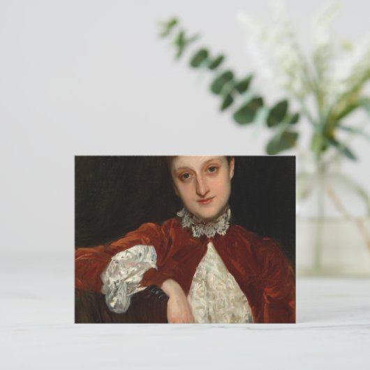 Mrs. Charles Deering, Marion Denison Whipple, 1888 Briefkaart (Staand voorkant)