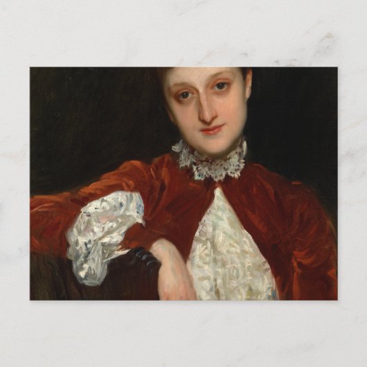 Mrs. Charles Deering, Marion Denison Whipple, 1888 Briefkaart (Voorkant)