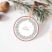 Mrs Claus’ Bakkerij Kerstvakantie traktatie Bedankjes Labels