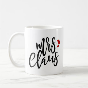 Mrs Claus Black Script met Pet Holiday Mok