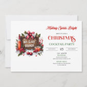 Mrs. Claus Brandy Holiday Cocktails Party Kaart (Voorkant)