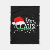 Mrs Claus Christmas Couples Matching Her Xmas Paja Fleece Deken (Voorkant)