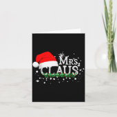 Mrs Claus Christmas Couples Matching Her Xmas Paja Kaart (Voorkant)