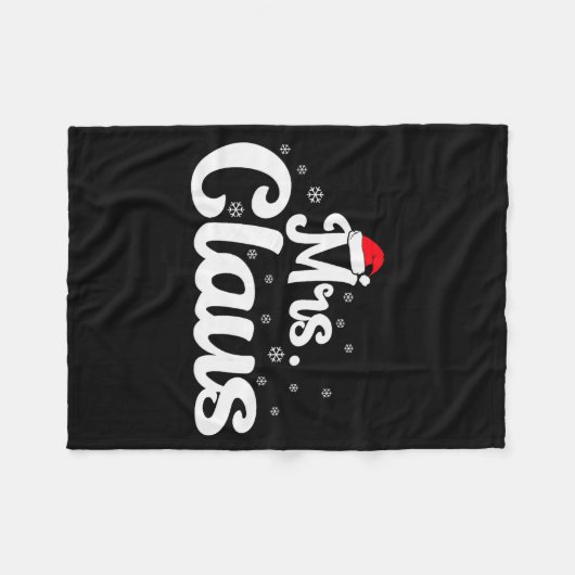 Mrs Claus Christmas Family Matching Pajama Fleece Deken (Voorkant (Horizontaal))