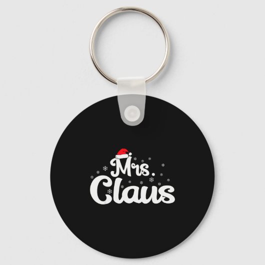 Mrs Claus Christmas Family Matching Pajama  Sleutelhanger (Voorkant)