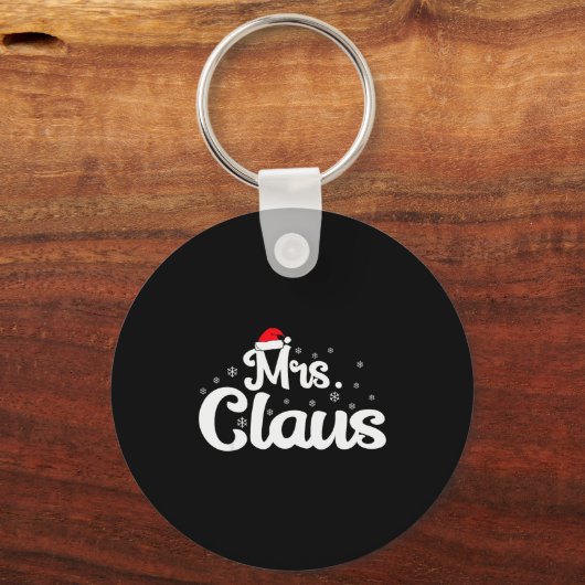 Mrs Claus Christmas Family Matching Pajama Sleutelhanger (Voorkant)